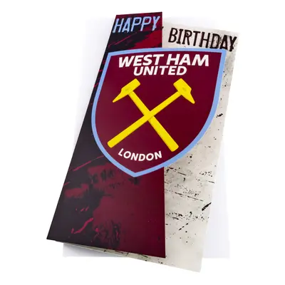 West Ham United blahopřání Crest Birthday Card