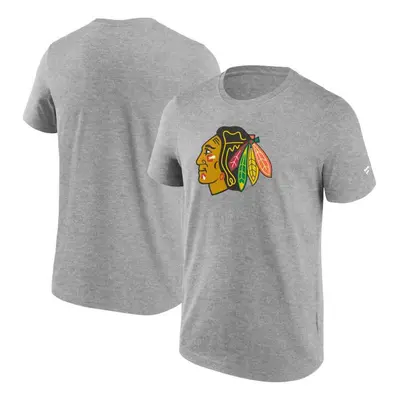 Chicago Blackhawks pánské tričko Primary Logo Graphic T-Shirt grey