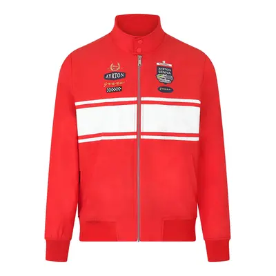 Ayrton Senna pánská bunda Bomber Legacy Patchwork red 2024