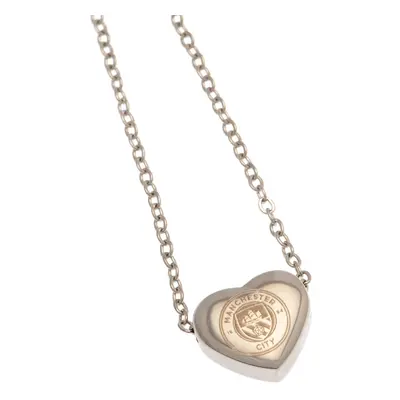 Manchester City přívěšek na krk Stainless Steel Heart Necklace