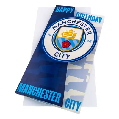 Manchester City narozeninové přání Crest Birthday Card