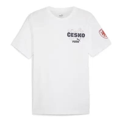 Fotbalové reprezentace pánské tričko Czech republic Ftblicons Tee white