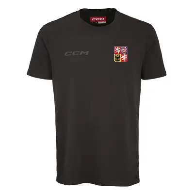 Hokejové reprezentace pánské tričko Czech Republic CCM Core logo Black