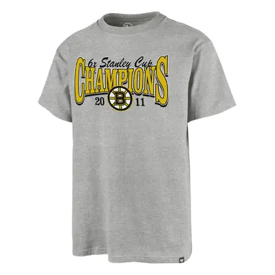 Boston Bruins pánské tričko Champions Backer 47 ECHO Tee grey