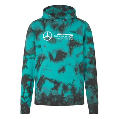 Mercedes AMG Petronas pánská mikina s kapucí Tie Dye F1 Team 2024