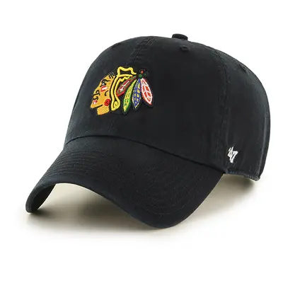 Chicago Blackhawks čepice baseballová kšiltovka 47 Clean Up black