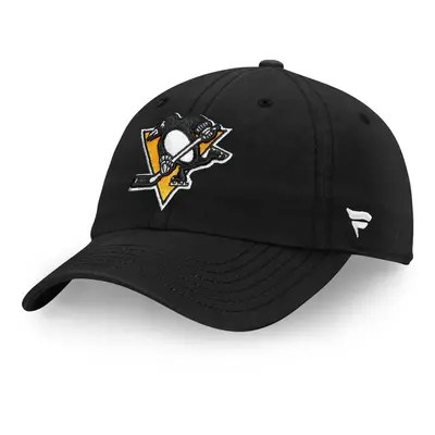 Pittsburgh Penguins čepice baseballová kšiltovka NHL Core Black Curved Unstructured