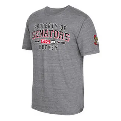 Ottawa Senators pánské tričko CCM Property Block Tri-Blend grey