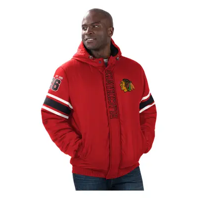 Chicago Blackhawks pánská bunda s kapucí Tight End Winter Jacket