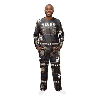 Vegas Golden Knights pánské pyžamo Ugly Holiday Pajamas NHL