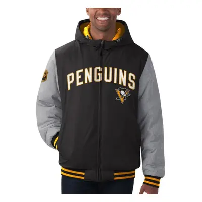 Pittsburgh Penguins pánská bunda s kapucí Cold Front Polyfilled Padded Jacket w. Hood