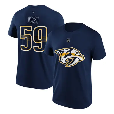 Nashville Predators pánské tričko Roman Josi #59 Name & Number Graphic navy