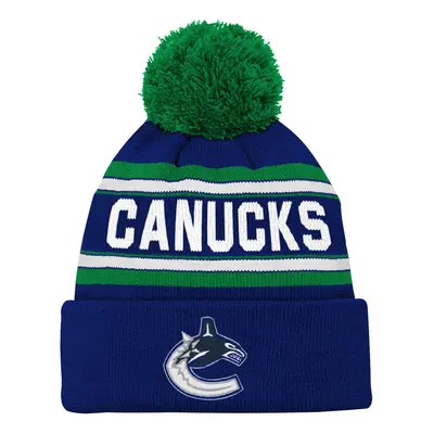 Vancouver Canucks dětská zimní čepice Jacquard Cuffed Knit With Pom