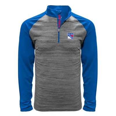 New York Rangers pánská mikina grey Vandal Quarter Zip Midlayer