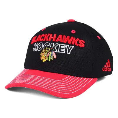 Chicago Blackhawks čepice baseballová kšiltovka adidas NHL Locker Room Structured Flex Cap