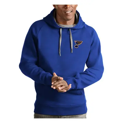 St. Louis Blues pánská mikina s kapucí antigua victory pullover hoodie blue