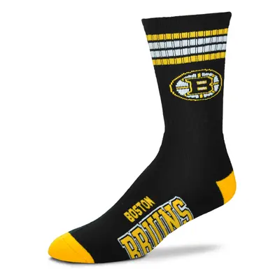 Boston Bruins ponožky 4 Stripes Crew