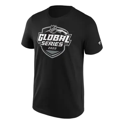 NHL produkty pánské tričko Global Series 2022 Primary Logo Graphic black