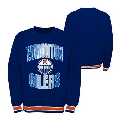 Edmonton Oilers dětská mikina s kapucí Blueliner Crew Neck