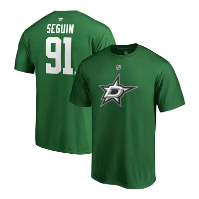 Dallas Stars pánské tričko green #91 Tyler Seguin Stack Logo Name & Number