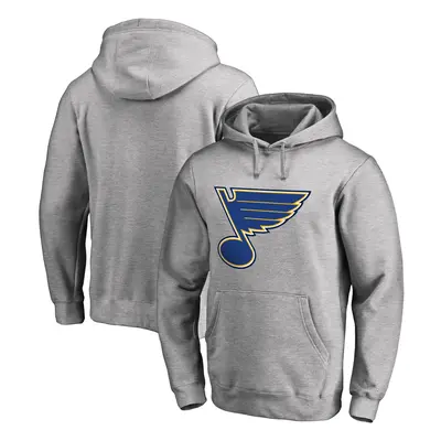 St. Louis Blues pánská mikina s kapucí grey Fanatics Branded Primary Logo