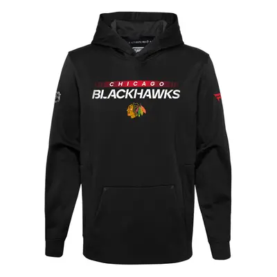 Chicago Blackhawks dětská mikina s kapucí Authentic Pro Hood Po Hoodie