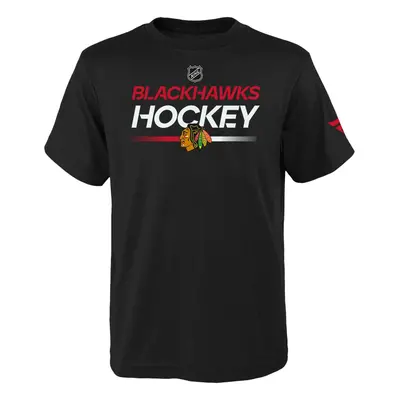 Chicago Blackhawks dětské tričko Apro Wordmark Ss Ctn Tee black