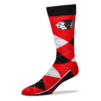 Chicago Blackhawks ponožky graphic argyle lineup socks