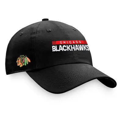 Chicago Blackhawks čepice baseballová kšiltovka Unstr Adj Black