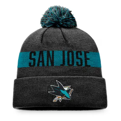 San Jose Sharks zimní čepice Fundamental Beanie Cuff with Pom