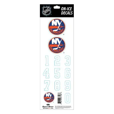 New York Islanders samolepky na helmu Decals White