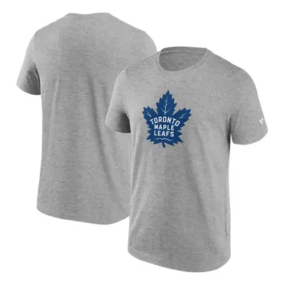 Toronto Maple Leafs pánské tričko Primary Logo Graphic Sport Gray Heather