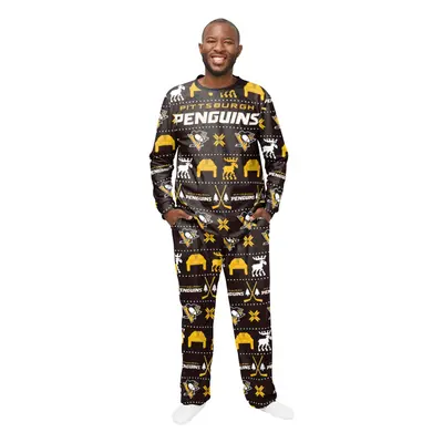 Pittsburgh Penguins pánské pyžamo ugly holiday pajamas nhl