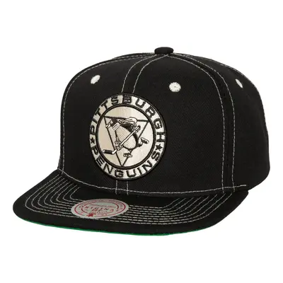 Pittsburgh Penguins čepice flat kšiltovka Contrast Natural Snapback Vintage