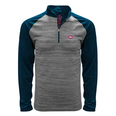 Montreal Canadiens pánská mikina grey Vandal Quarter Zip Midlayer