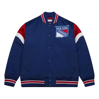 New York Rangers pánská bunda NHL Heavyweight Satin Jacket