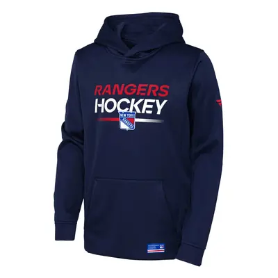 New York Rangers dětská mikina s kapucí Authentic Pro Hoodie Po Hood