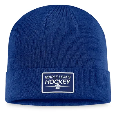 Toronto Maple Leafs zimní čepice Authentic Pro Prime Cuffed Beanie blue