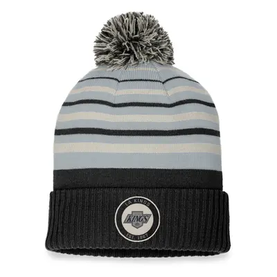 Los Angeles Kings zimní čepice True Classic Beanie with Pom Black-Stone Gray