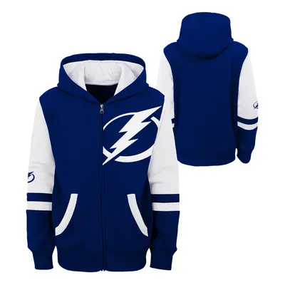 Tampa Bay Lightning dětská mikina s kapucí faceoff colorblocked fleece full-zip