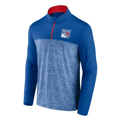 New York Rangers pánská mikina Iconic Defender 1/4 Zip blue