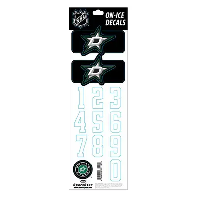 Dallas Stars samolepky na helmu Decals Black