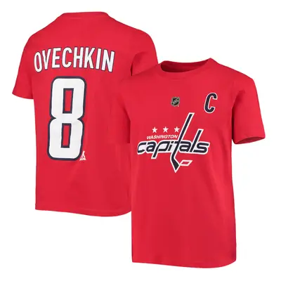 Washington Capitals dětské tričko red #8 Alex Ovechkin Stack Logo Name & Number