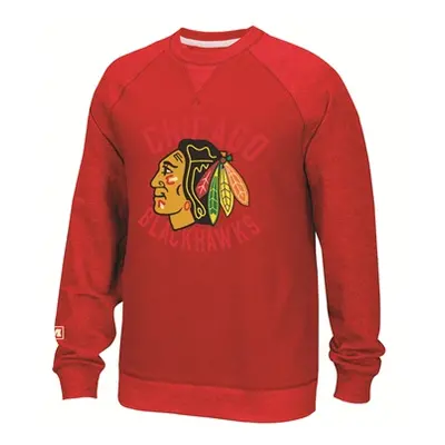 Chicago Blackhawks pánská mikina Fleece Crew 2016 red