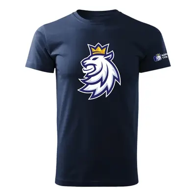 Hokejové reprezentace dámské tričko Czech Republic logo lion navy