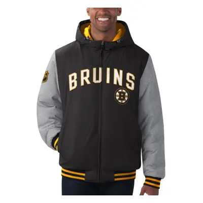 Boston Bruins pánská bunda Cold Front Polyfilled Padded Jacket w. Hood