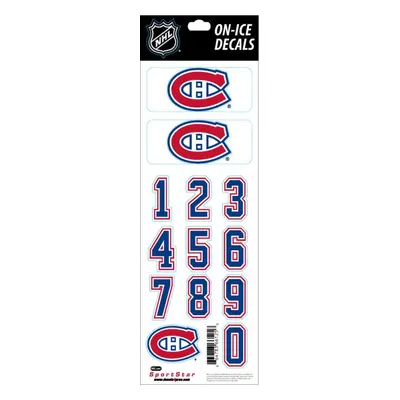 Montreal Canadiens samolepky na helmu Decals