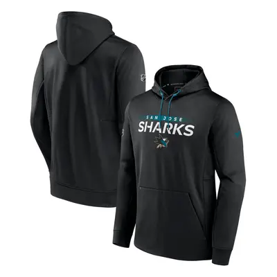 San Jose Sharks pánská mikina s kapucí RINK Performance Black-Active Blue