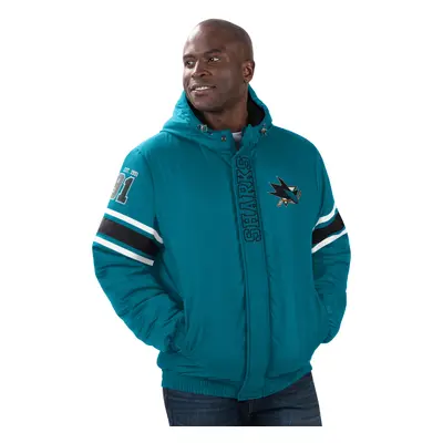 San Jose Sharks pánská bunda s kapucí Tight End Winter Jacket