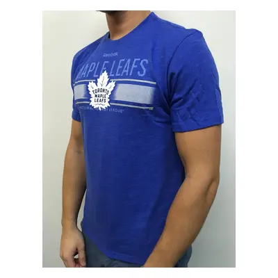 Toronto Maple Leafs pánské tričko Stripe Overlay blue